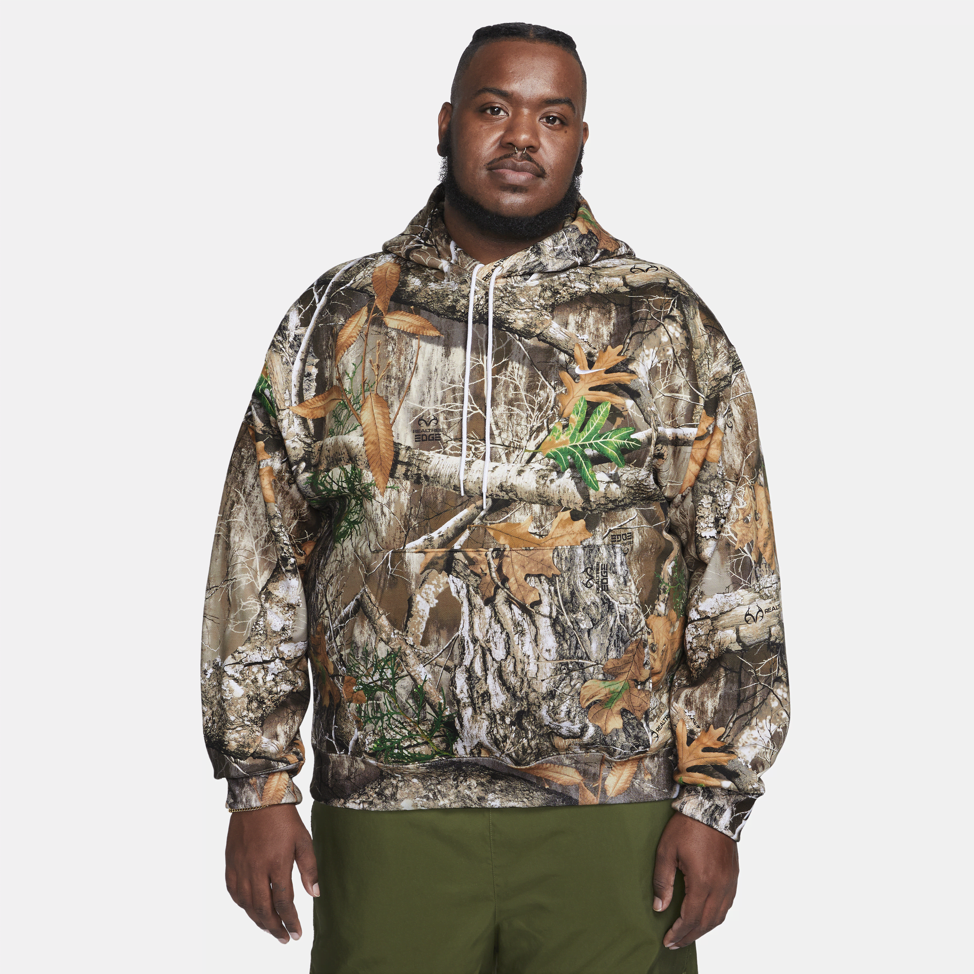 Shop SB Fleece RealTree All Over Print Hoodie Nike UAE