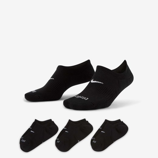 Women's No Show Socks Sale-Nike, Nike Everyday Plus Cushioned, Women's Training Footie Socks (3 Pairs)