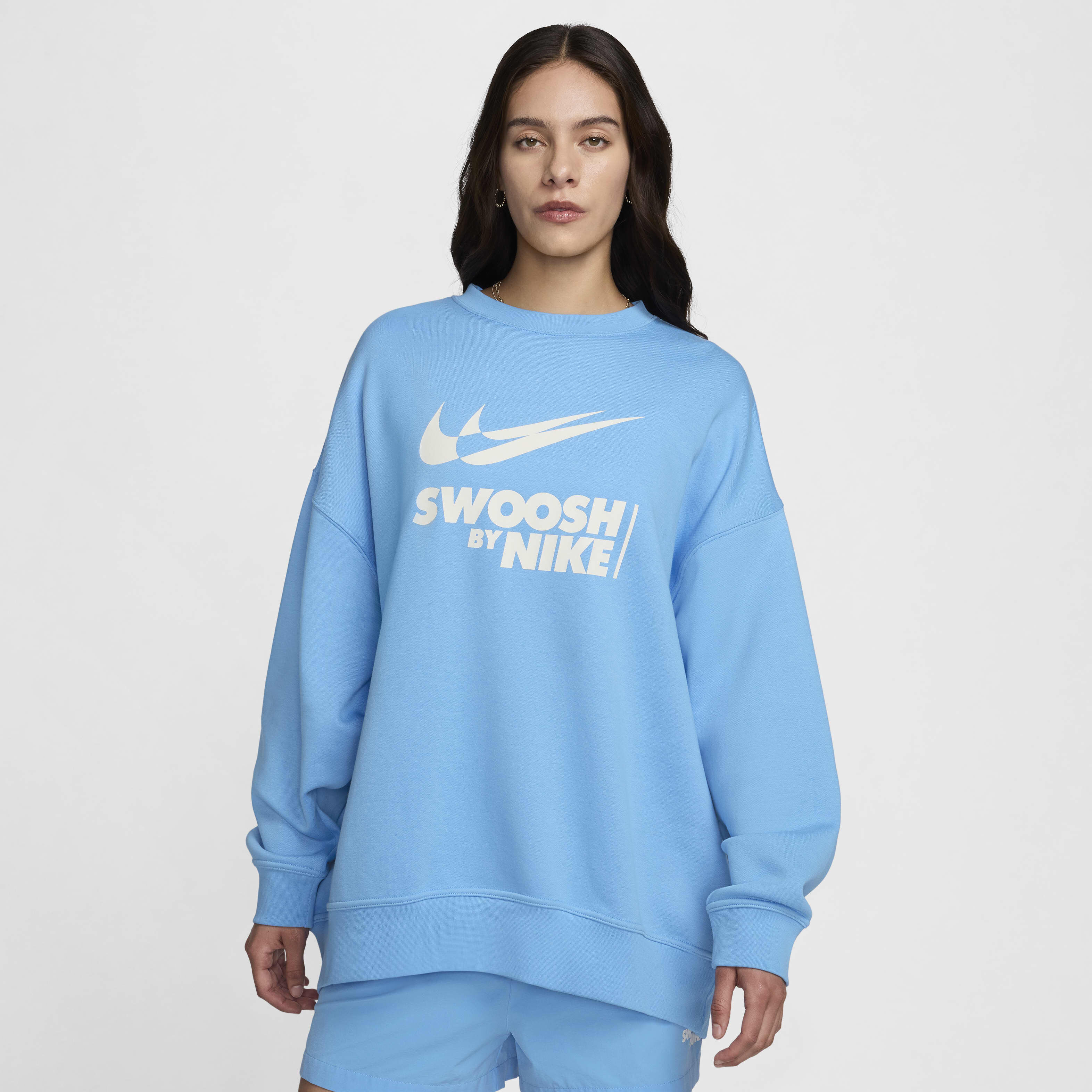Blue nike sweater womens discount