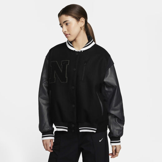Jackets & Gilets-Nike, Nike Sportswear, Women's Oversized Wool Destroyer Jacket Jackets & Gilets-Nike, Nike Sportswear, Women's Oversized Wool Destroyer Jacket
