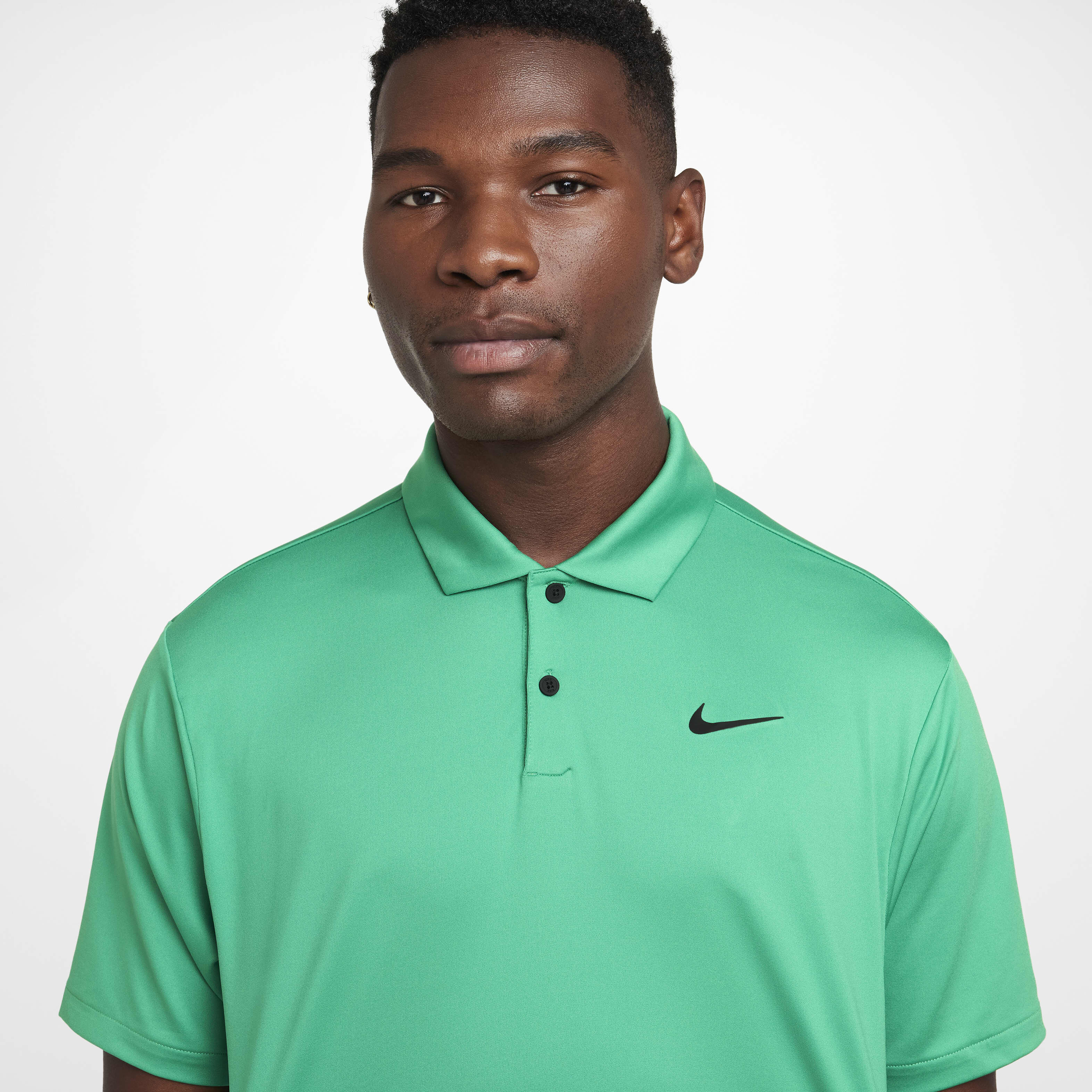 Blue nike polo sales