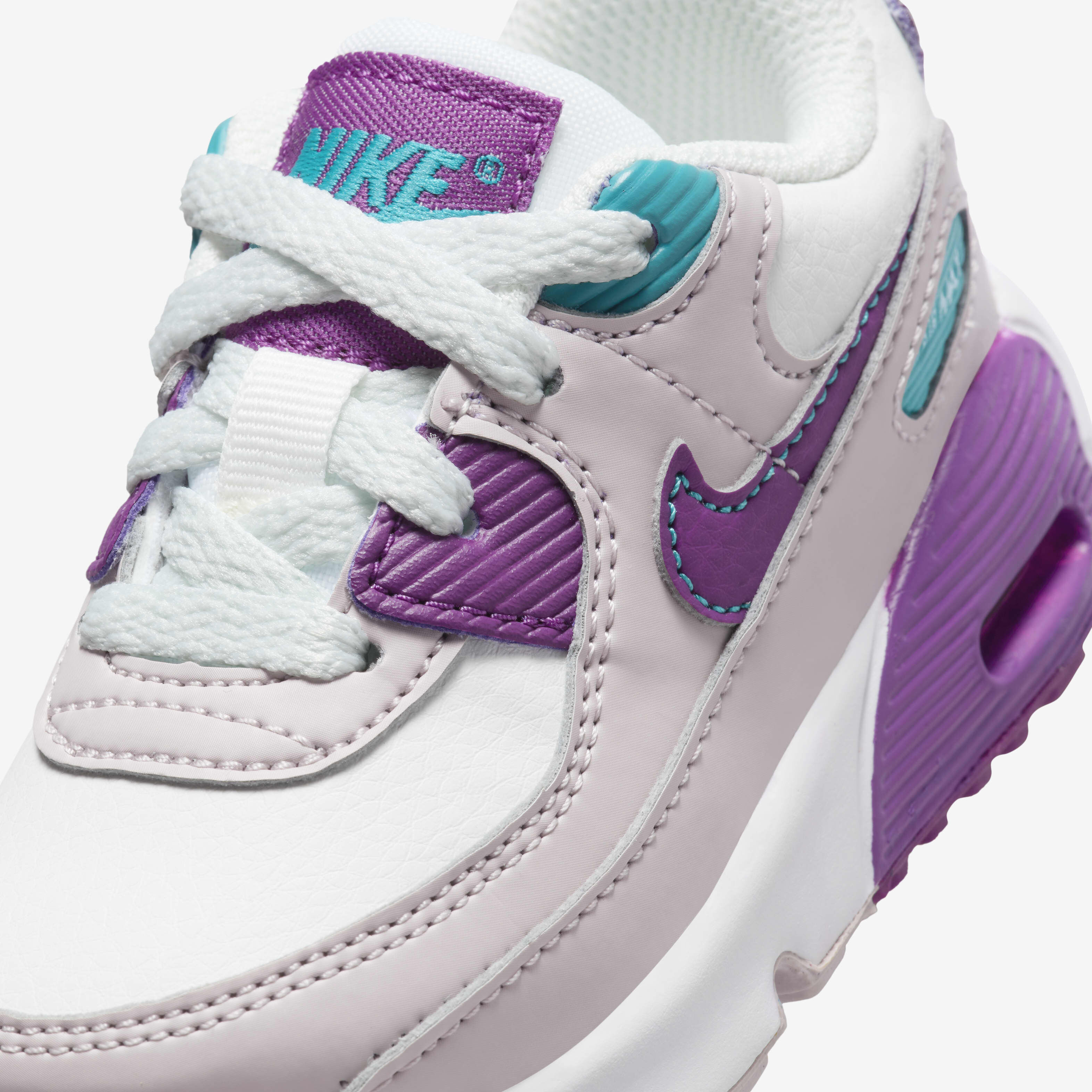 Buy Nike Air Max 90 LTR Baby Toddler Shoes Summit White Platinum Violet Aquamarine Viotech Nike UAE Official