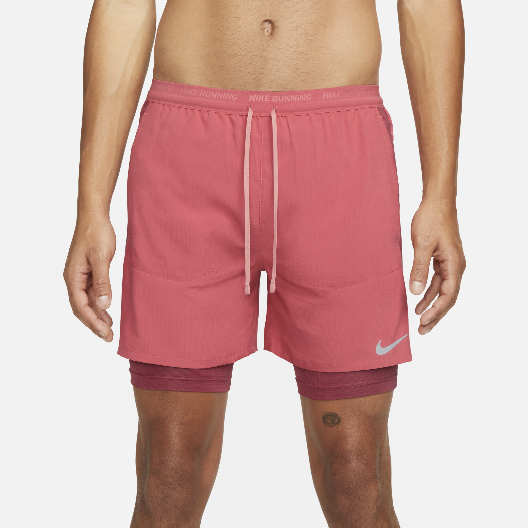 Mens pink running shorts on sale