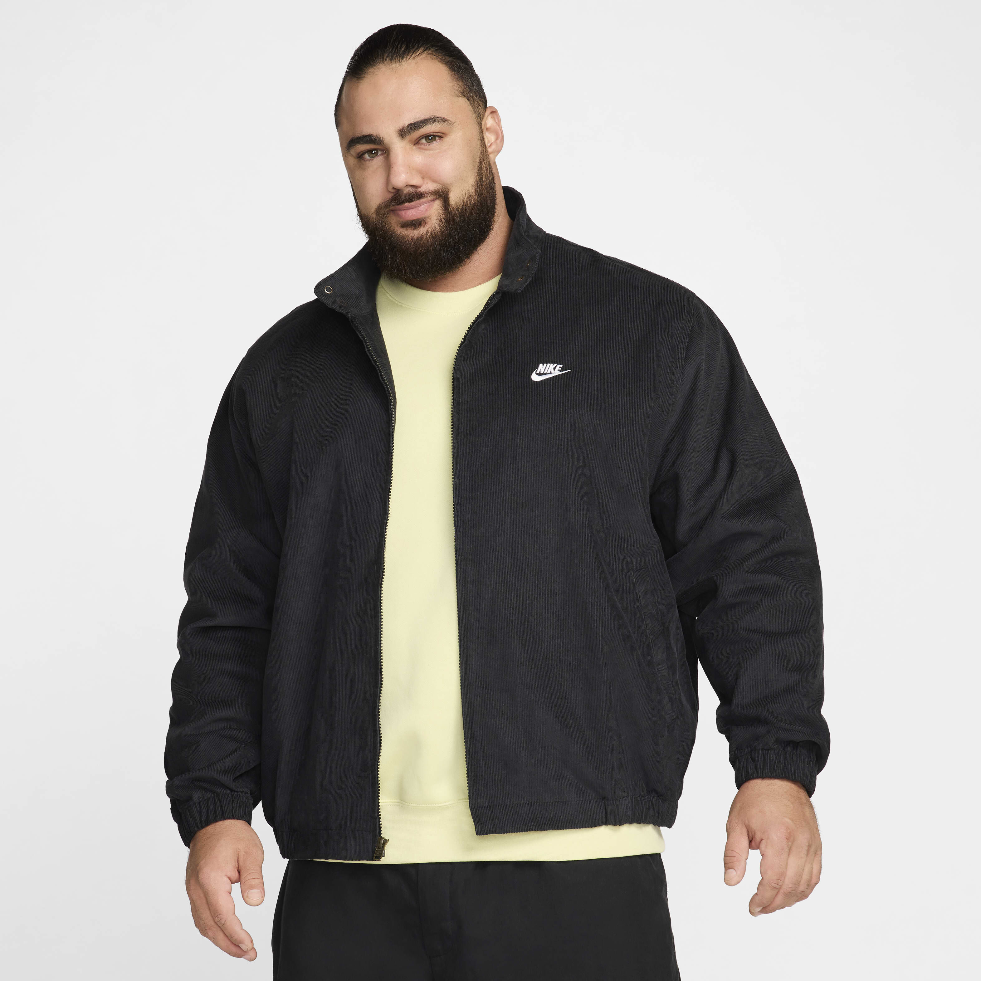 nike black cord jacket
