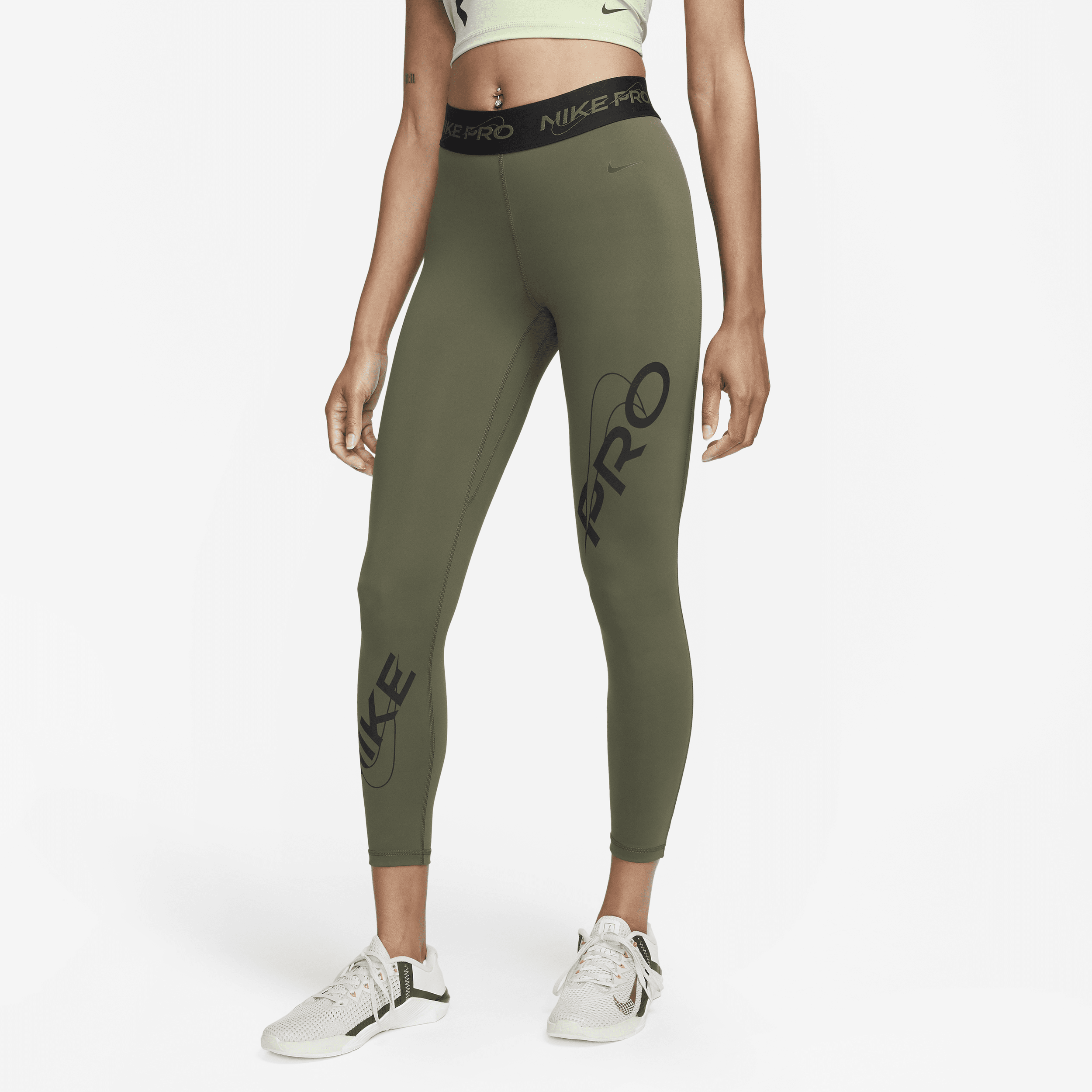 Green shop nike leggings