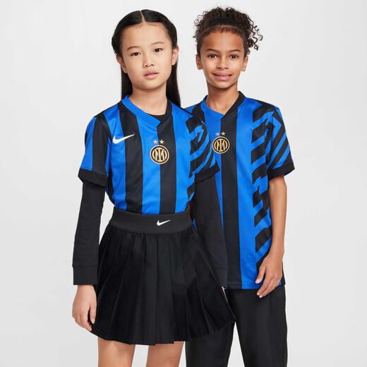 Kids' Clothing Sale-Nike, Inter Milan 2024/25 Stadium Home, Older Kids' Nike Dri-FIT Football Replica Shirt