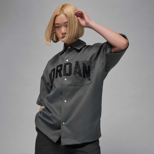 Clothing-JRDN, Jordan Flight, Women's Woven Short-Sleeve Top