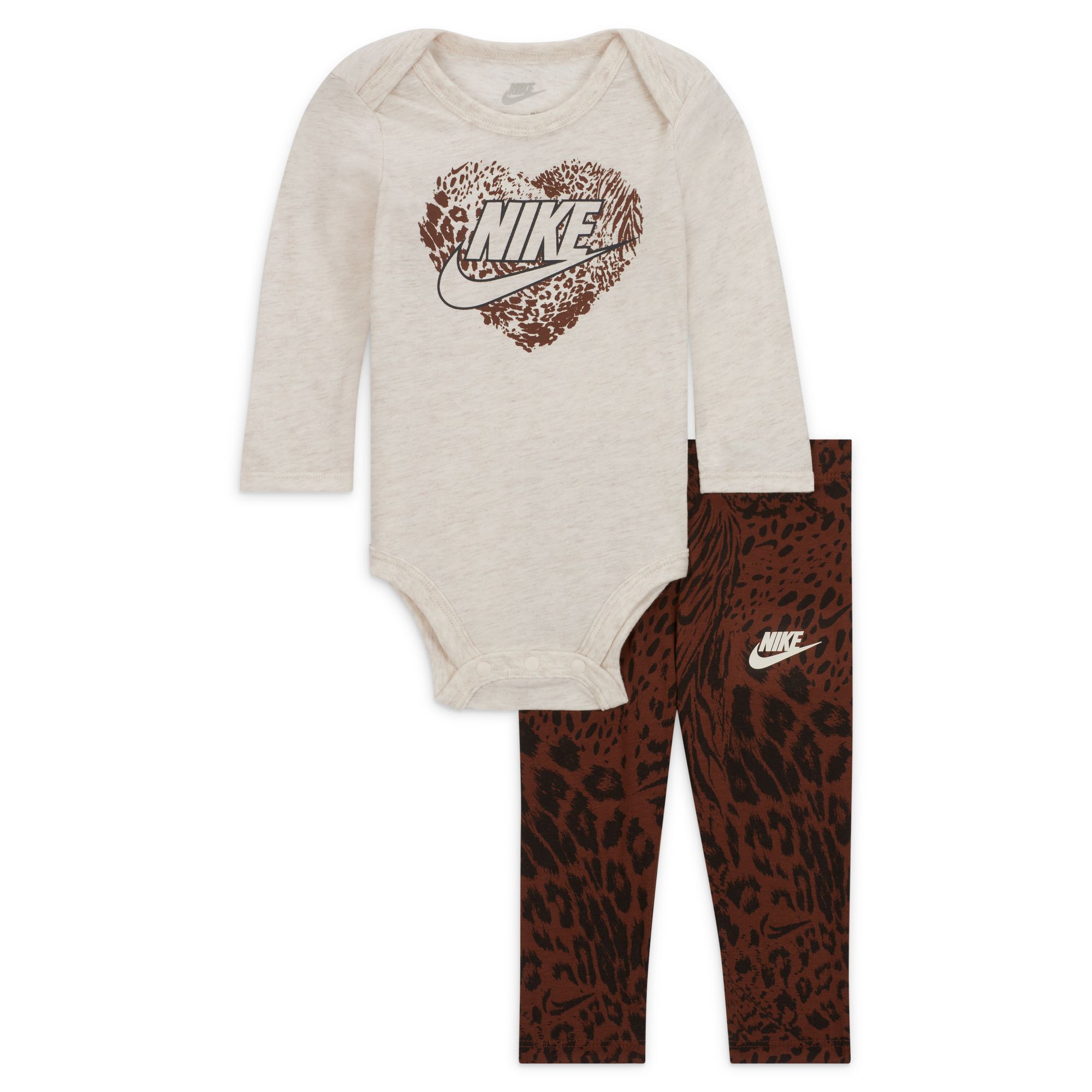 Nike Animal Print Bodysuit and Leggings Set image number 0