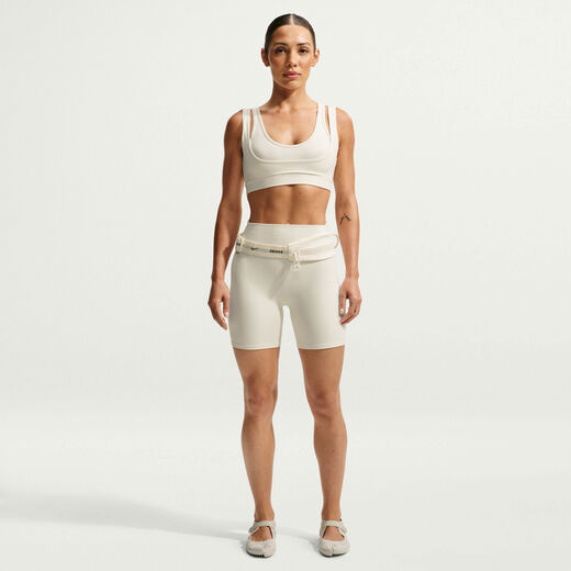 Ivory-Nike, NikeSKIMS Matte, Women's Double-Strap Scoop Bra