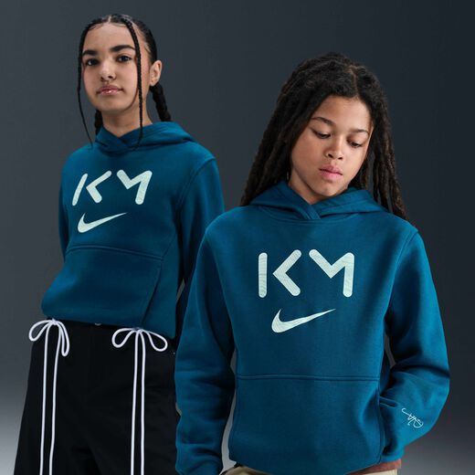 Kids' Hoodies & Sweatshirts-Nike, Kylian Mbappé Club Fleece, Older Kids' Nike Dri-FIT Football Hoodie