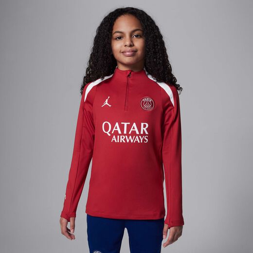 Kids' Long Sleeves Shirts-JRDN, Paris Saint-Germain Strike Fourth, Older Kids' Jordan Football Knit Drill Top