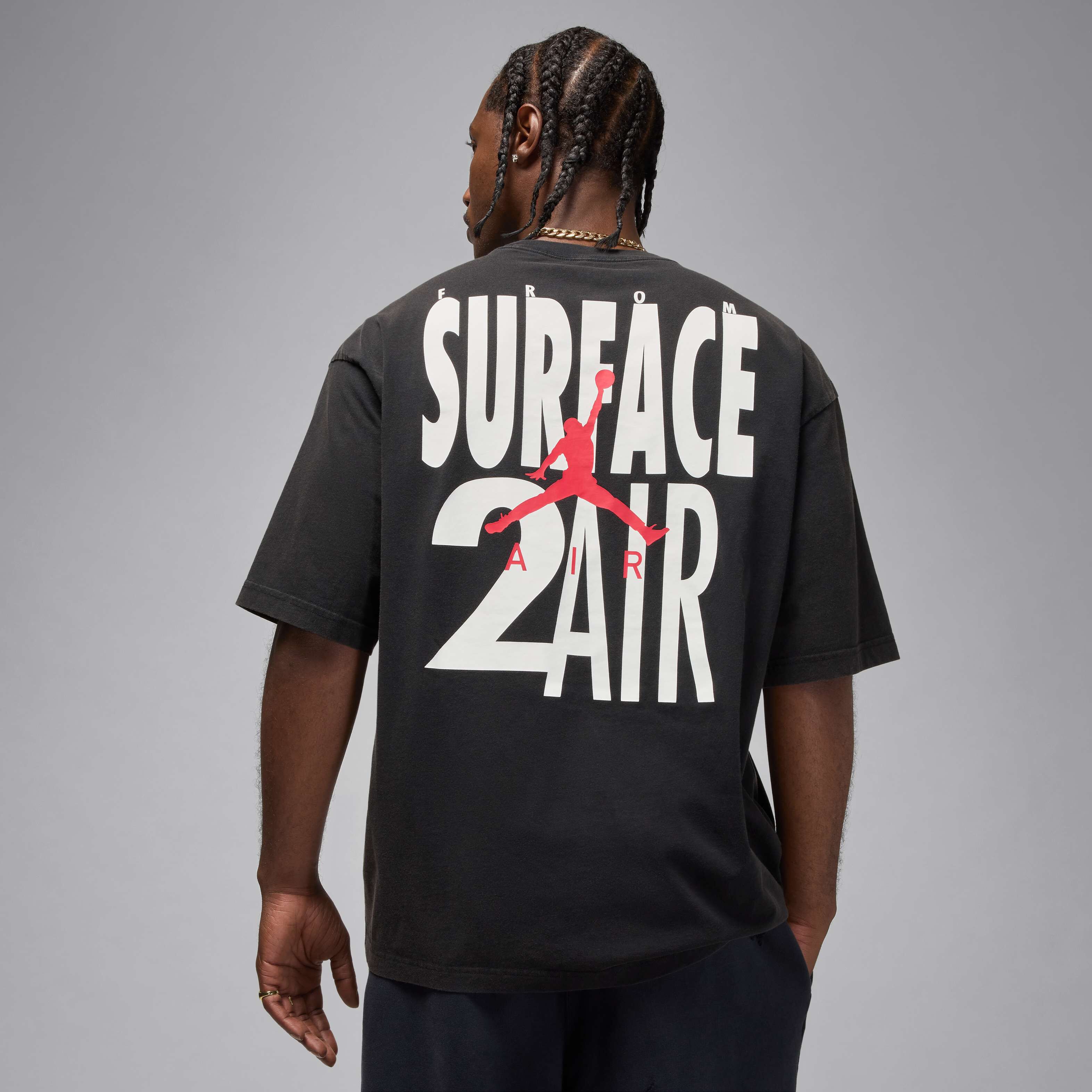 Buy Jordan Brooklyn Men's T-Shirt - Black/White | Nike UAE