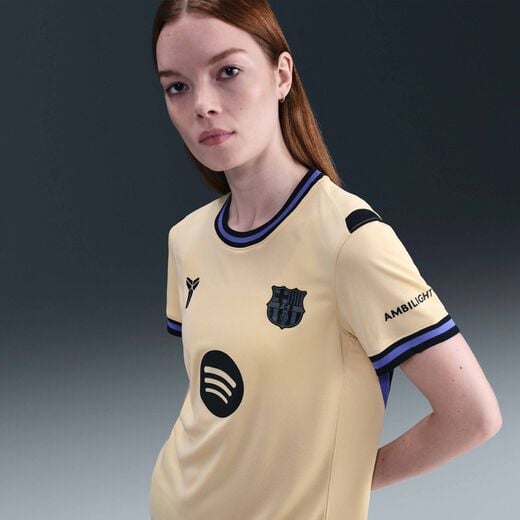 New In Women's Tops & T-Shirts-Nike, F.C. Barcelona 2025/26 Stadium Away, Women's Kobe Dri-FIT Football Replica Shirt