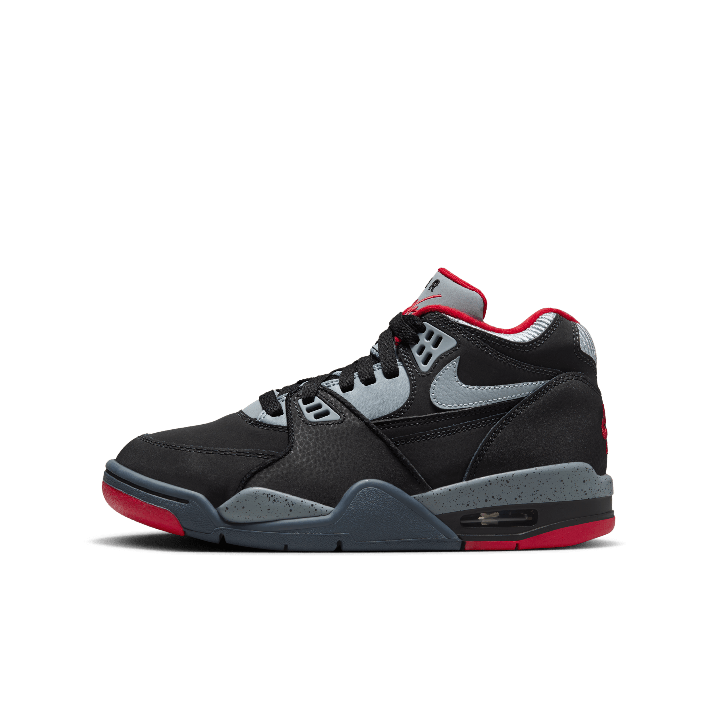 Nike air flight 89 black and red on sale