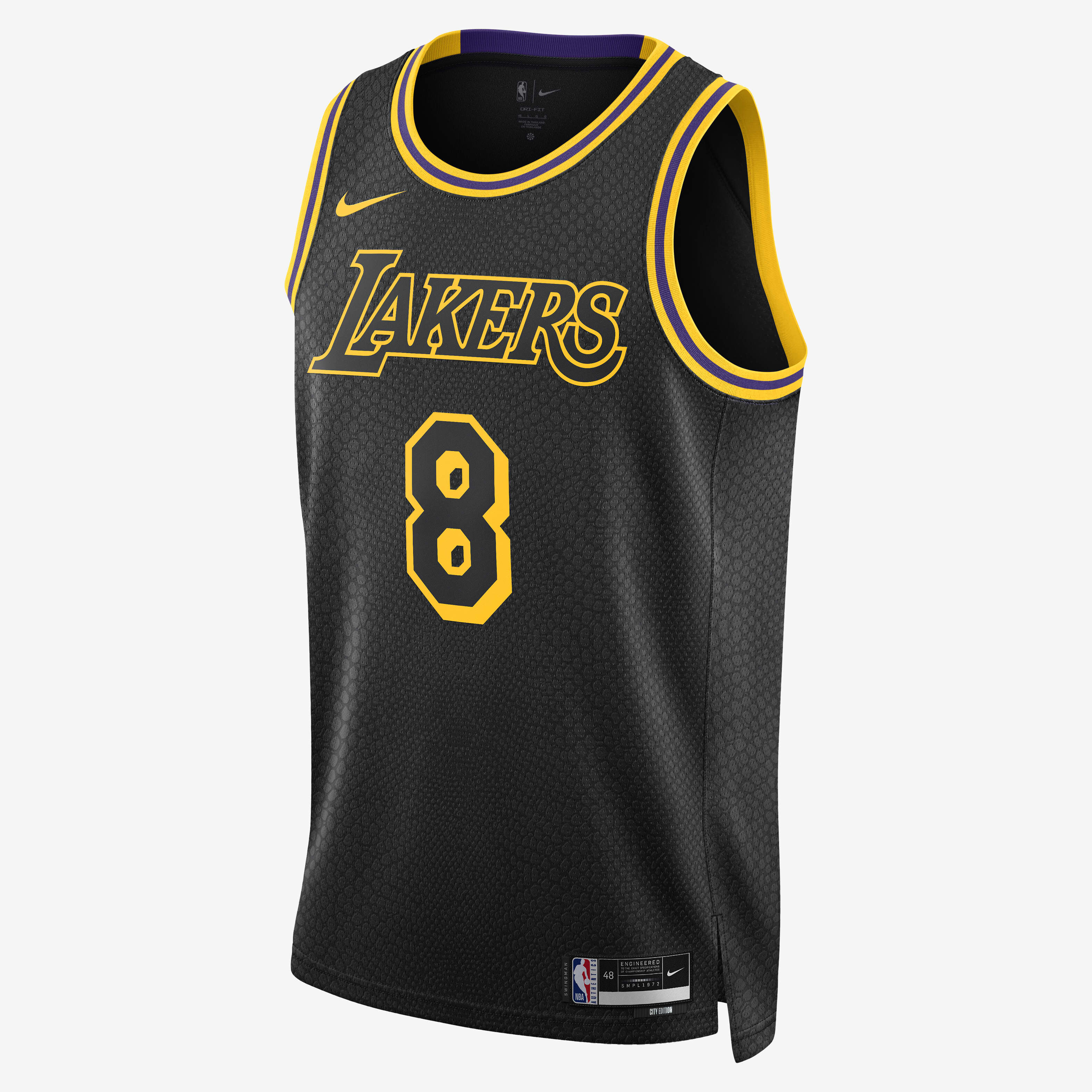 Buy Kobe Bryant Los Angeles Lakers City Edition Men s Nike Dri FIT Swingman Jersey Black Amarillo Nike UAE Official