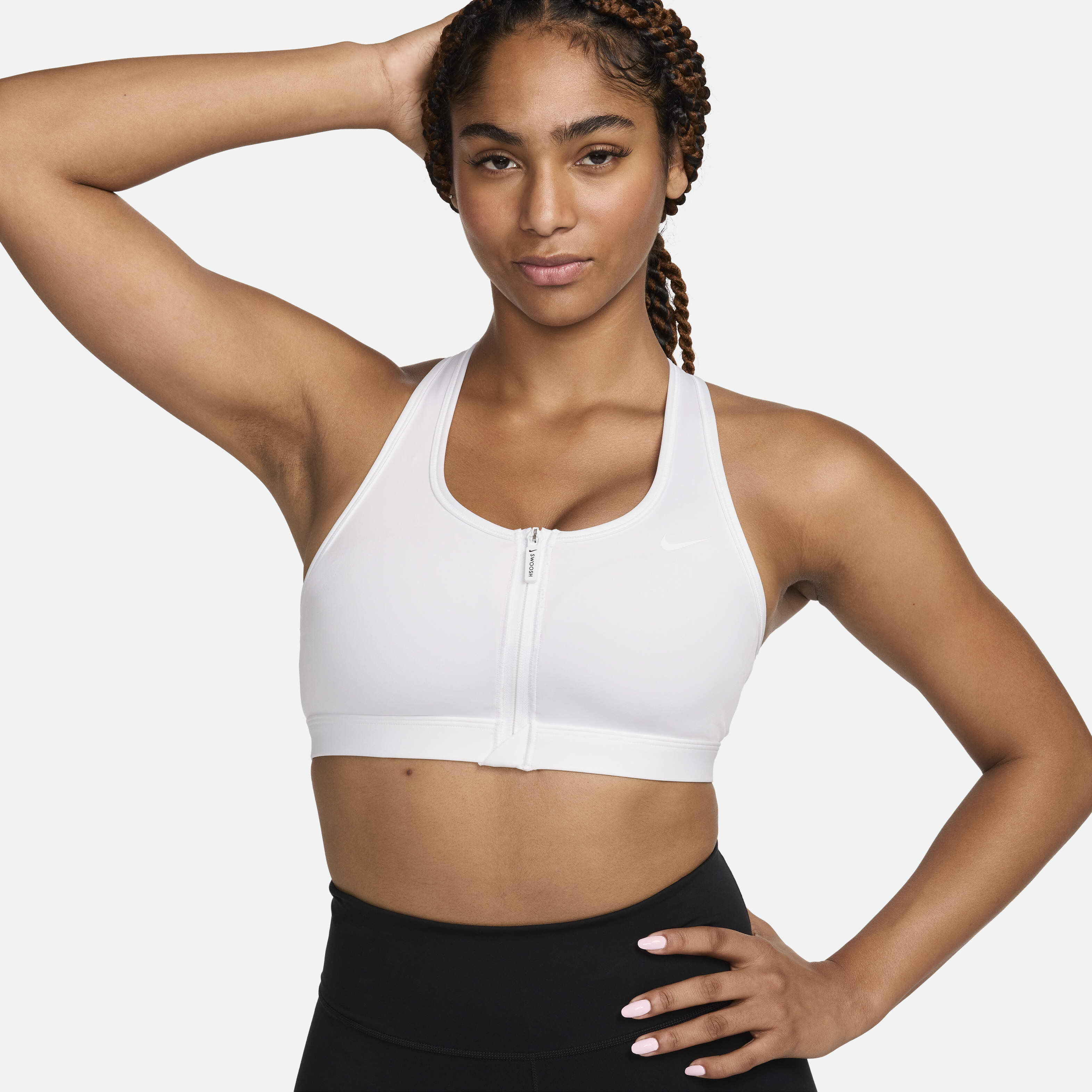 Buy Nike Swoosh Front Zip Women's Medium-Support Padded