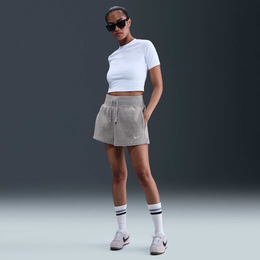Shorts-Nike, Nike Sportswear Phoenix Fleece, Women's High-Waisted Loose Shorts