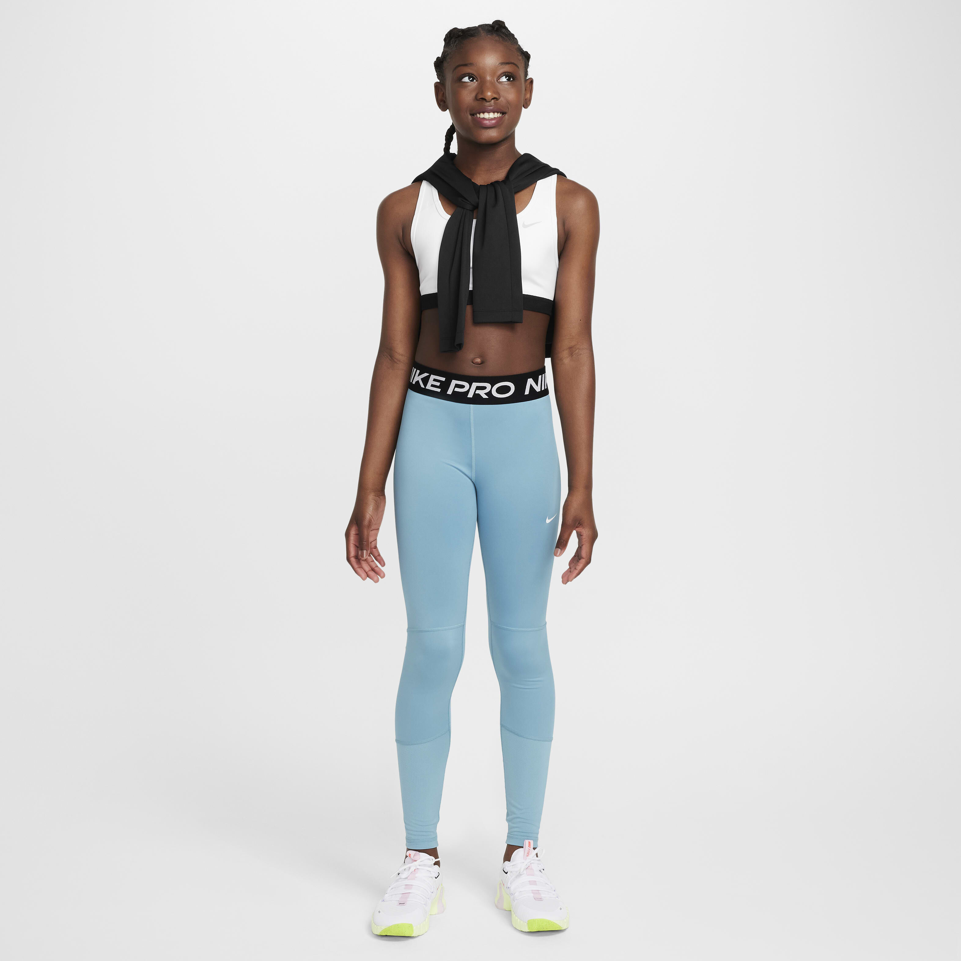 Buy Nike Pro Dri FIT Older Kids Girls Leggings Nike UAE Official