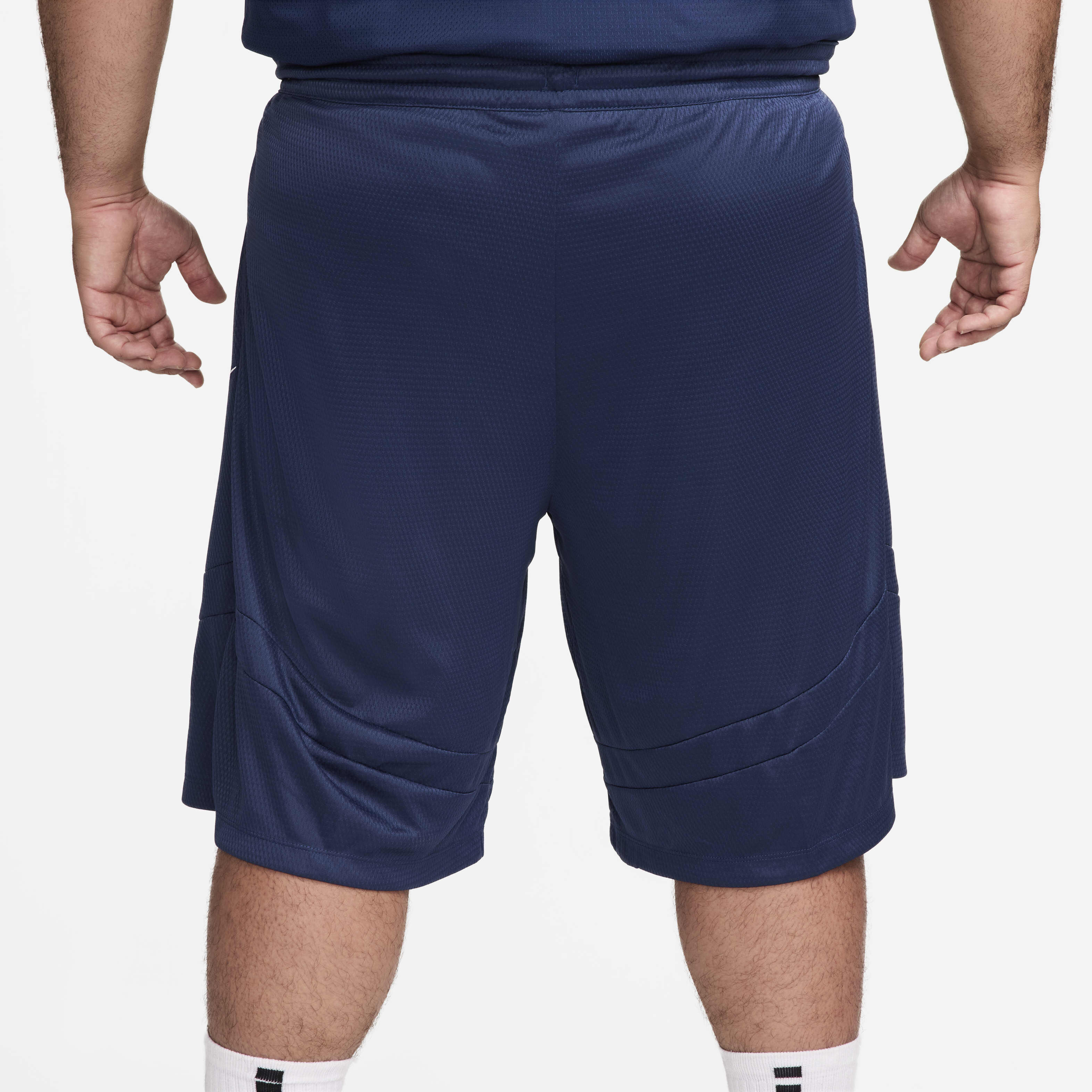 Navy dri fit shorts on sale
