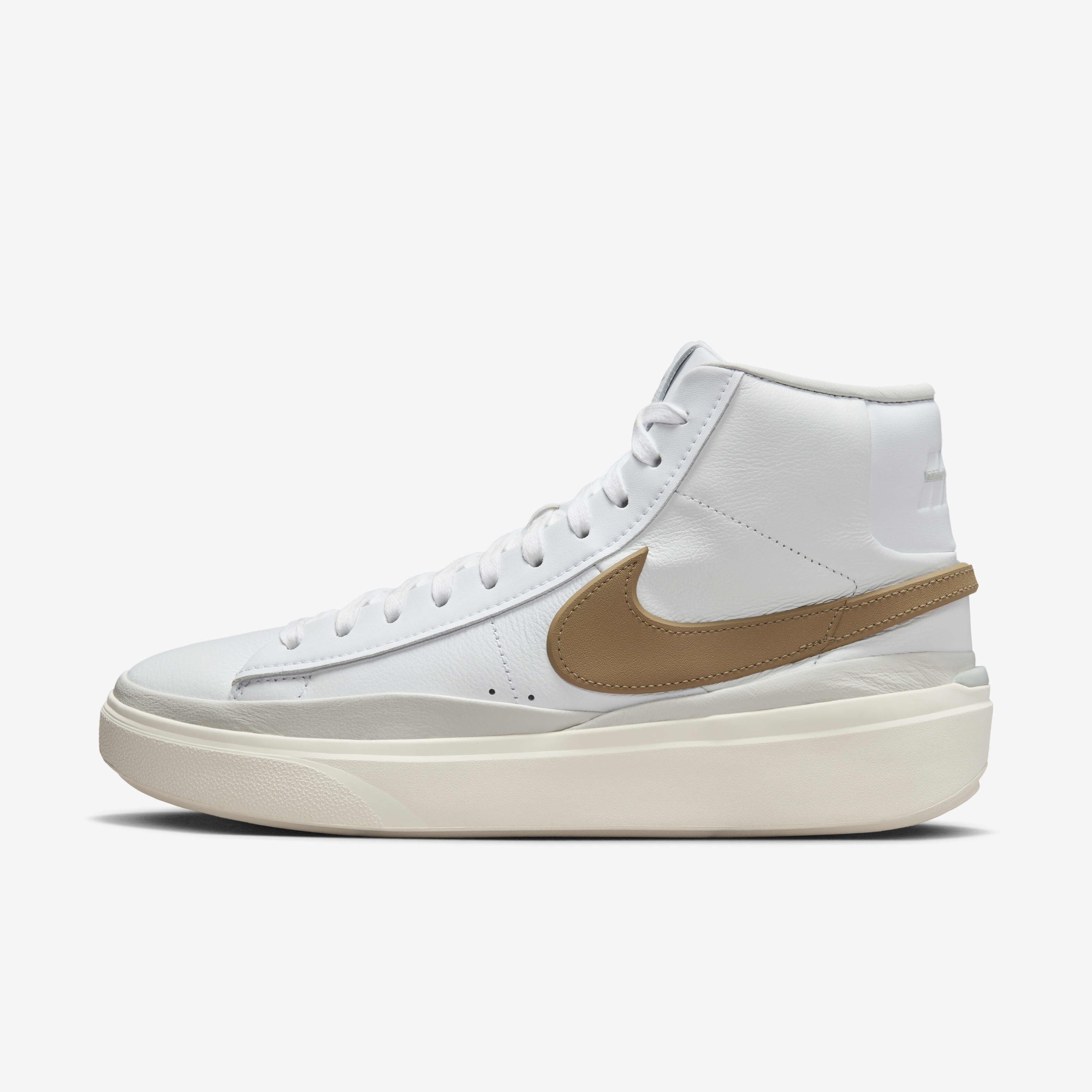 Buy Nike Blazer Phantom Mid Men s Shoes White Summit White Phantom Khaki Nike UAE Official