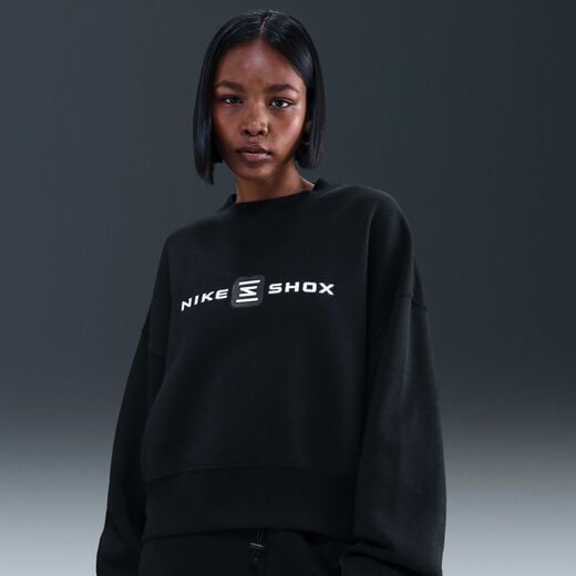 New In Women's Sweatshirts-Nike, Nike Sportswear Phoenix Fleece Shox, Women's Oversized Crew-Neck Sweatshirt
