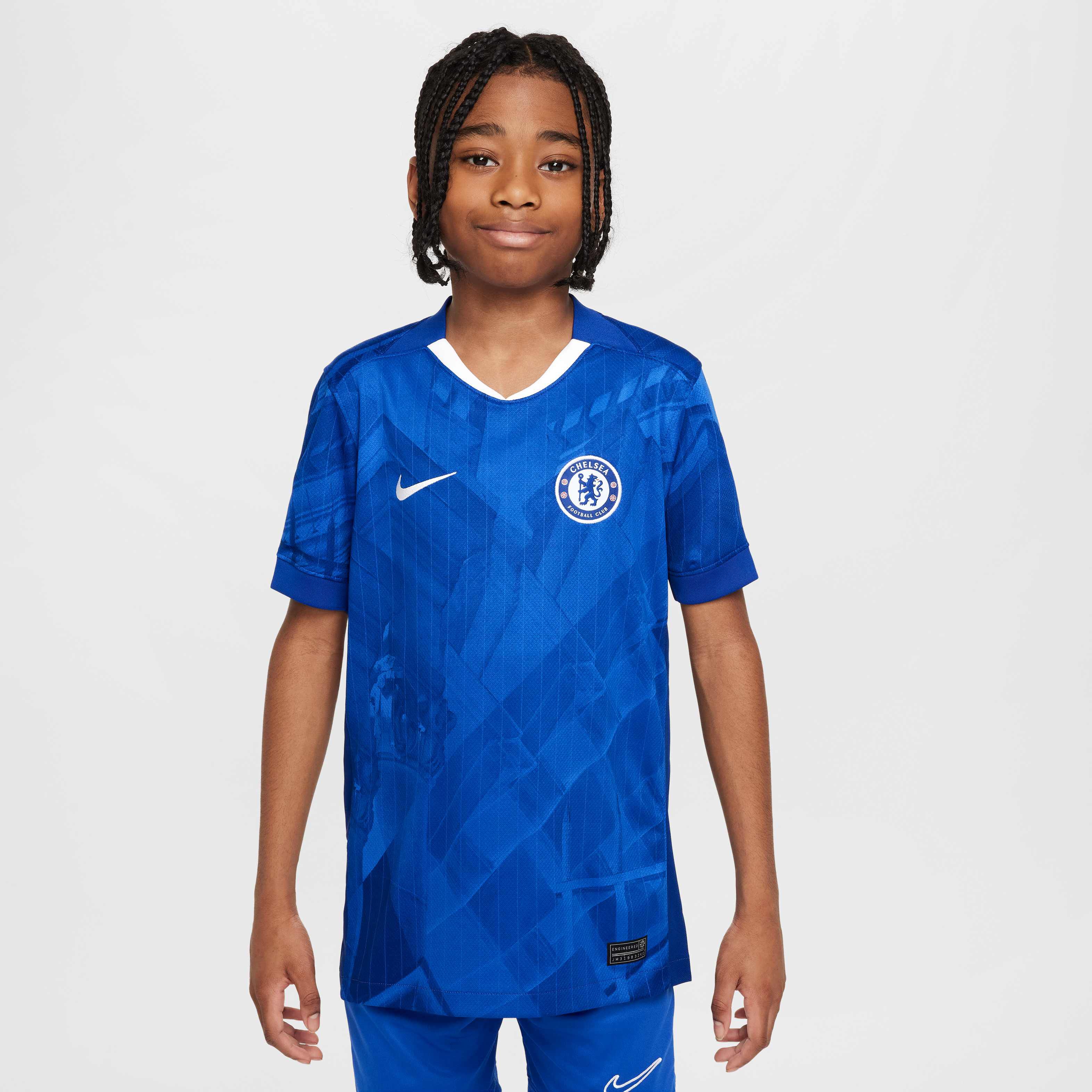 Chelsea FC 青 シャツ Buy Chelsea F.C. 2025/26 Stadium Home Older Kids' Nike Dri