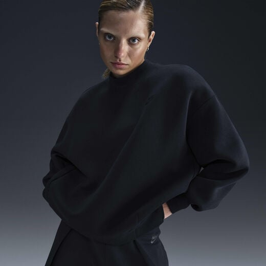 Women's Sweatshirts-Nike, Nike Sportswear Tech Fleece, Women's Oversized Crew-neck Sweatshirt Women's Sweatshirts-Nike, Nike Sportswear Tech Fleece, Women's Oversized Crew-neck Sweatshirt