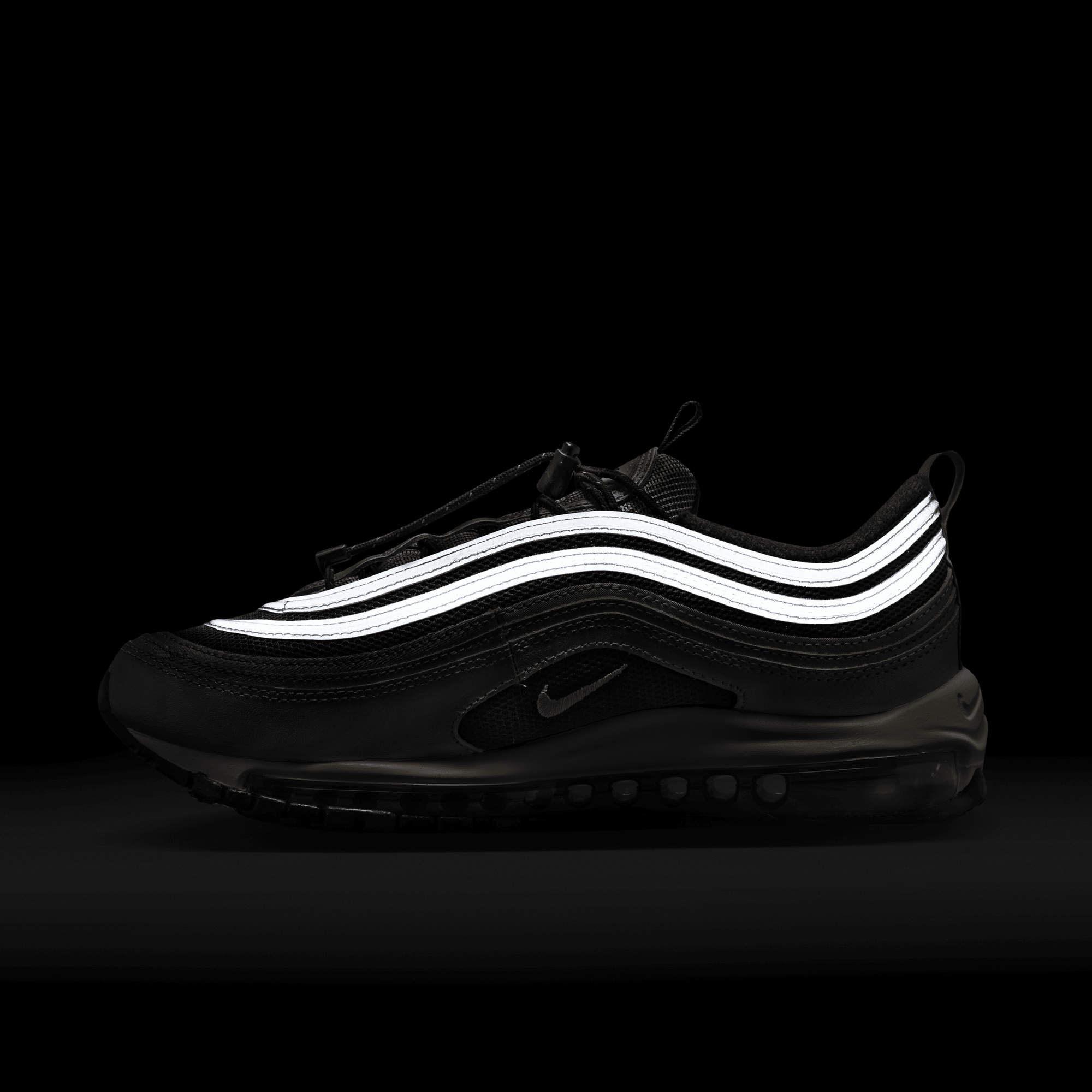 Air max 97 deals black and silver women's