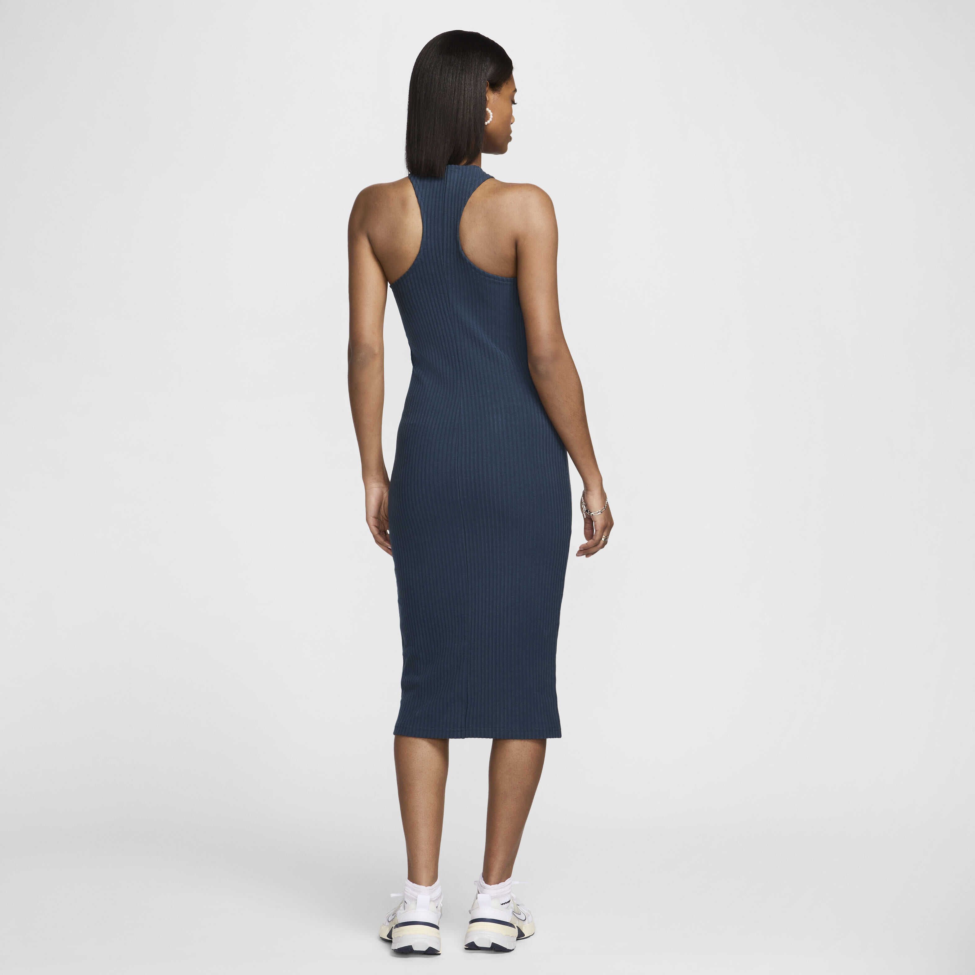 Buy Nike Sportswear Chill Rib Women s Slim Sleeveless Ribbed Midi Dress Nike UAE Official