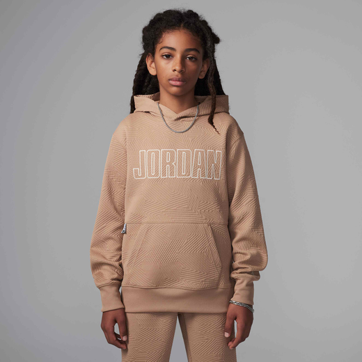 Clothing-JRDN, Jordan Sneaker School, Older Kids' Jacquard Pullover Hoodie
