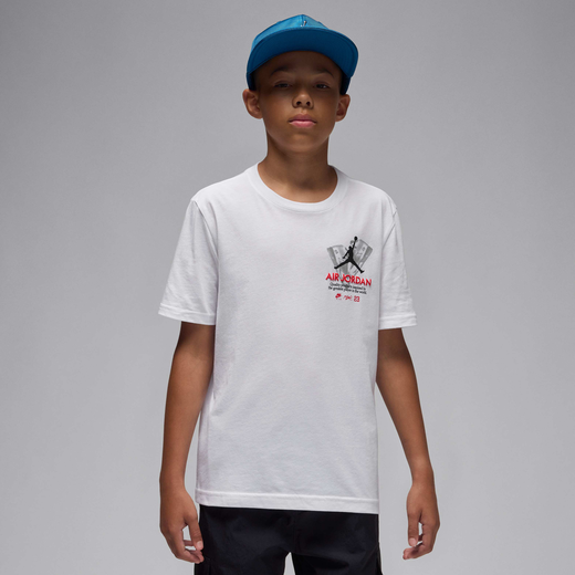 jordan 1 fire red-JRDN, Jordan, Older Kids' AJ5 Fire REd Tour T-Shirt