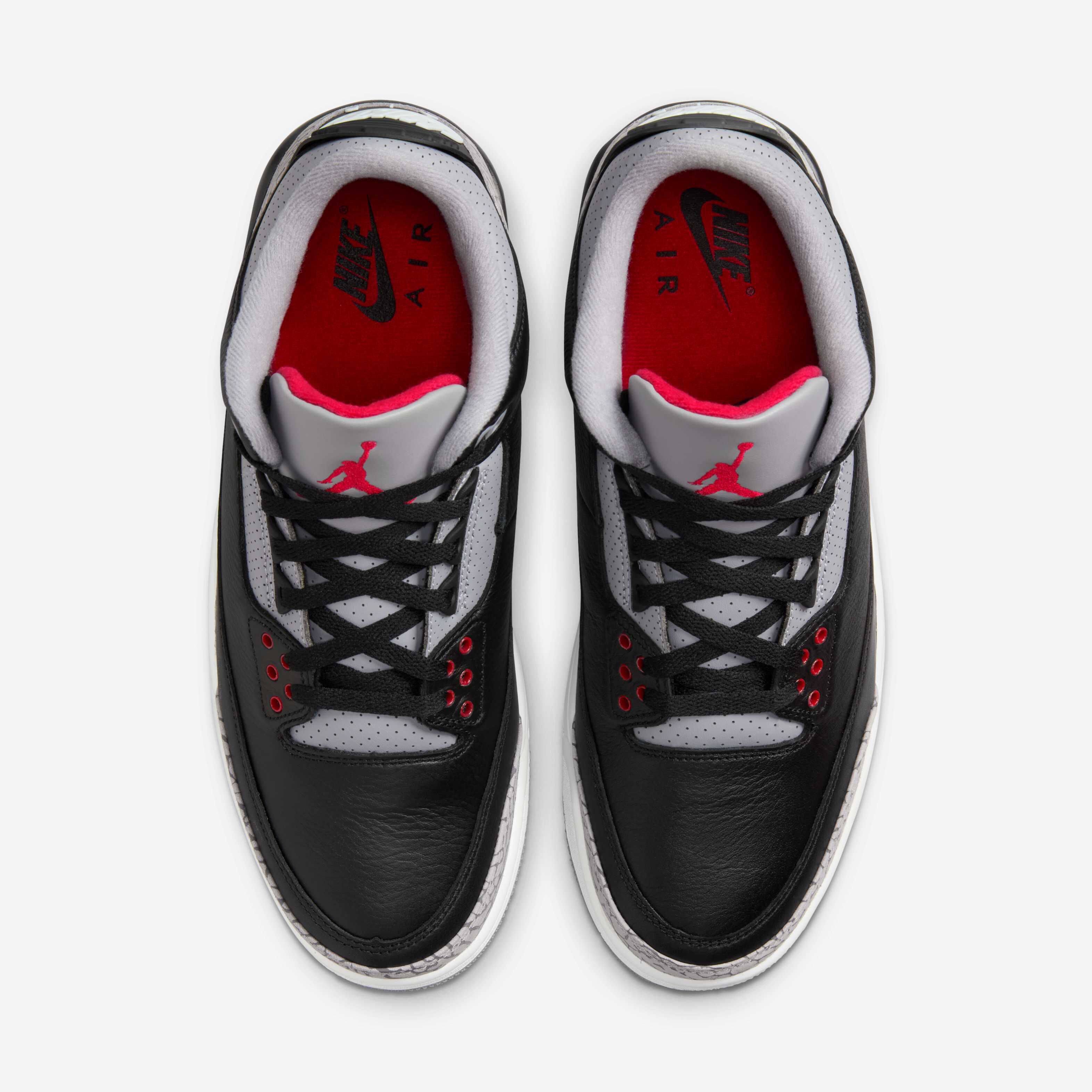 Nike jordan retro 3 black cement sale