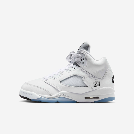 New In Kids' Shoes-JRDN, Air Jordan 5 Retro OG 'White Metallic', Older Kids' Shoes