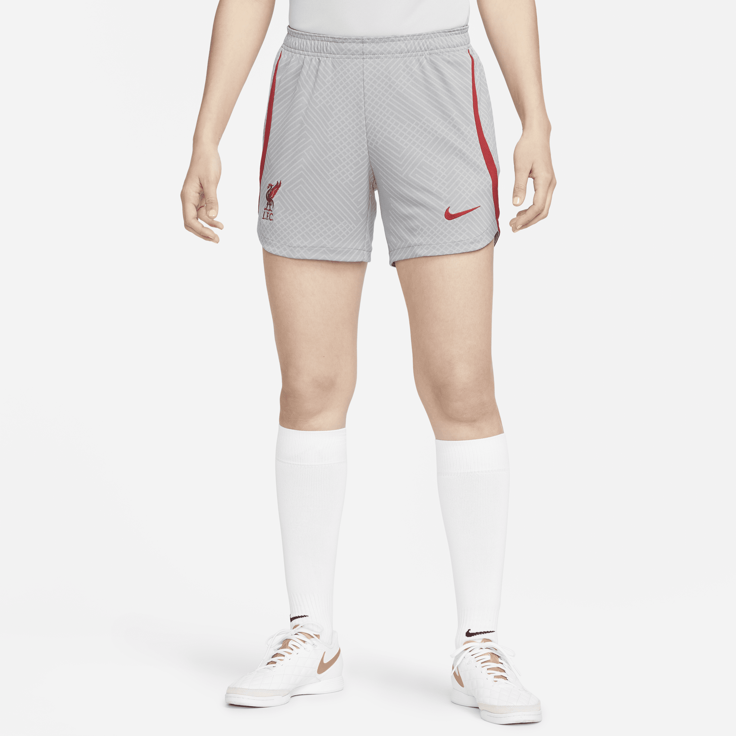 Nike womens online soccer shorts white