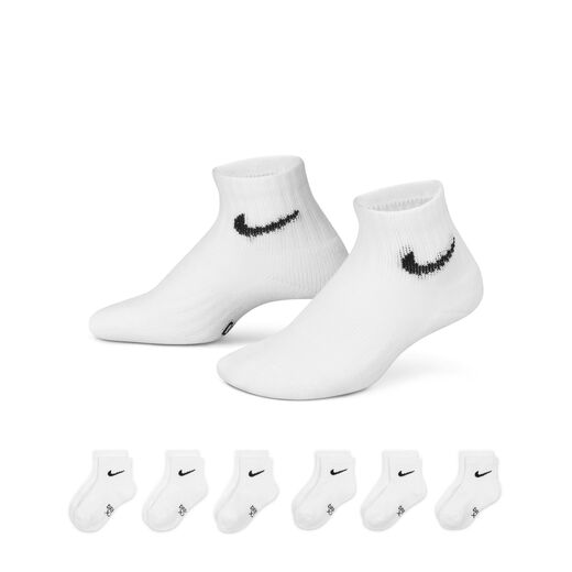 Kids' Socks-Nike, Nike Dri Fit, Little Kids' Ankle Socks (6-Pack) Kids' Socks-Nike, Nike Dri Fit, Little Kids' Ankle Socks (6-Pack)