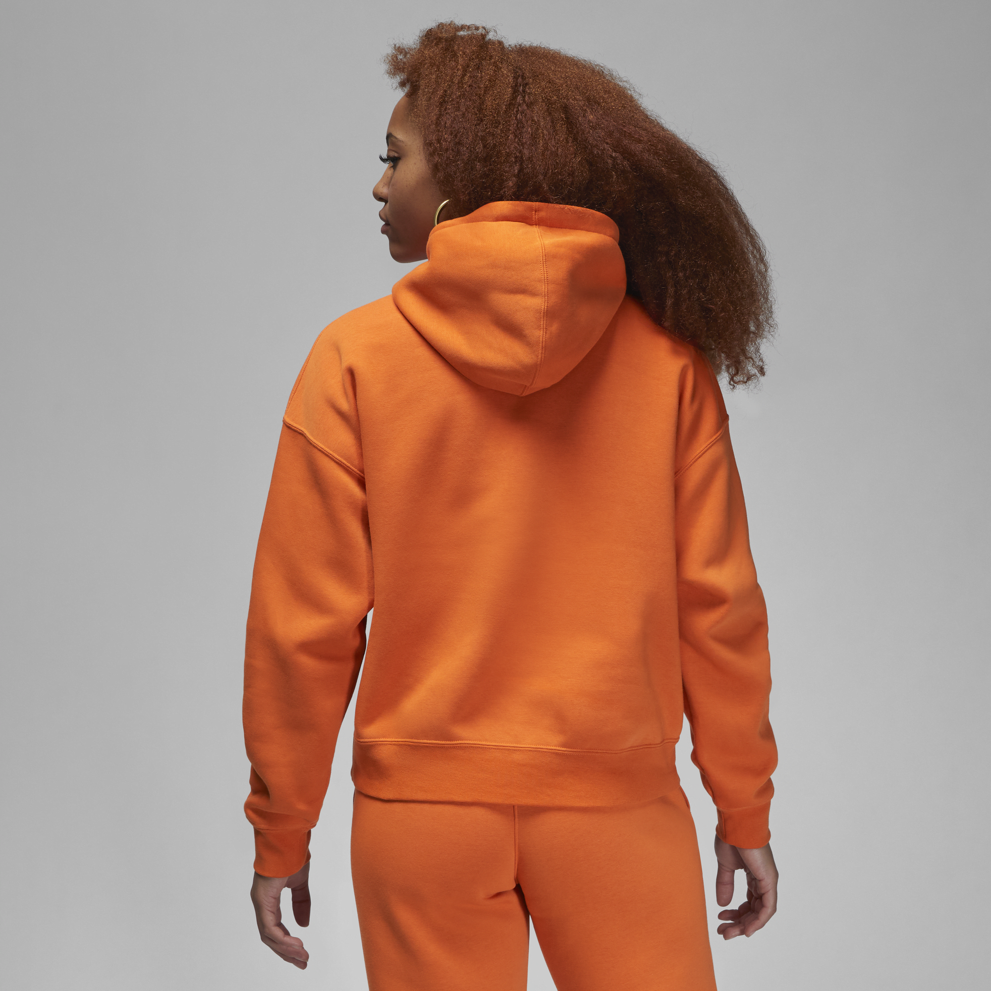 Orange hotsell hoodie nike