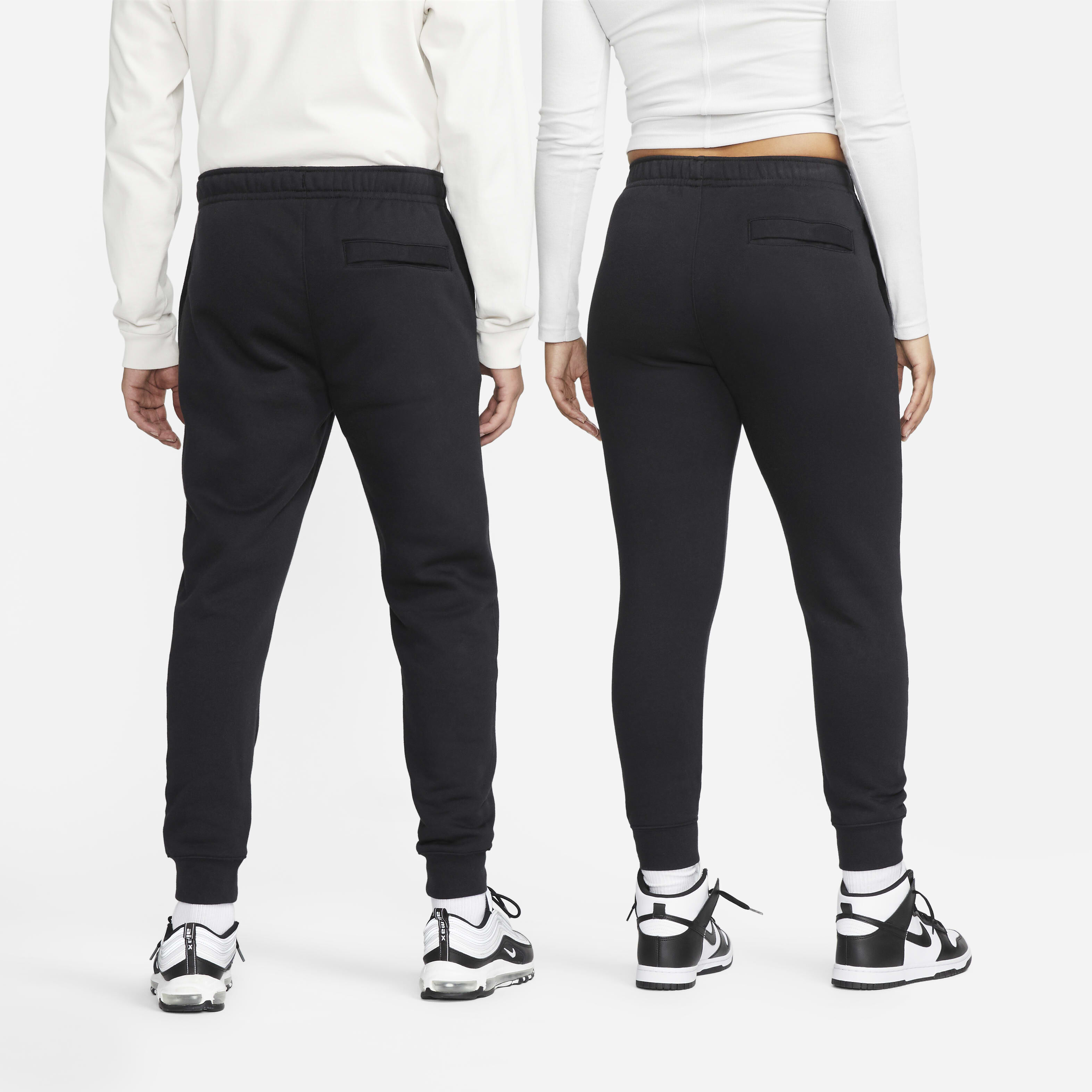 Nike club jogging bottoms black shop
