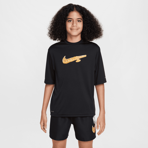 Tops & T-Shirts-Nike Swim, Nike Swim Hydroguard, Big Kids' (Boys') Dri-FIT Short-Sleeve Top Tops & T-Shirts-Nike Swim, Nike Swim Hydroguard, Big Kids' (Boys') Dri-FIT Short-Sleeve Top