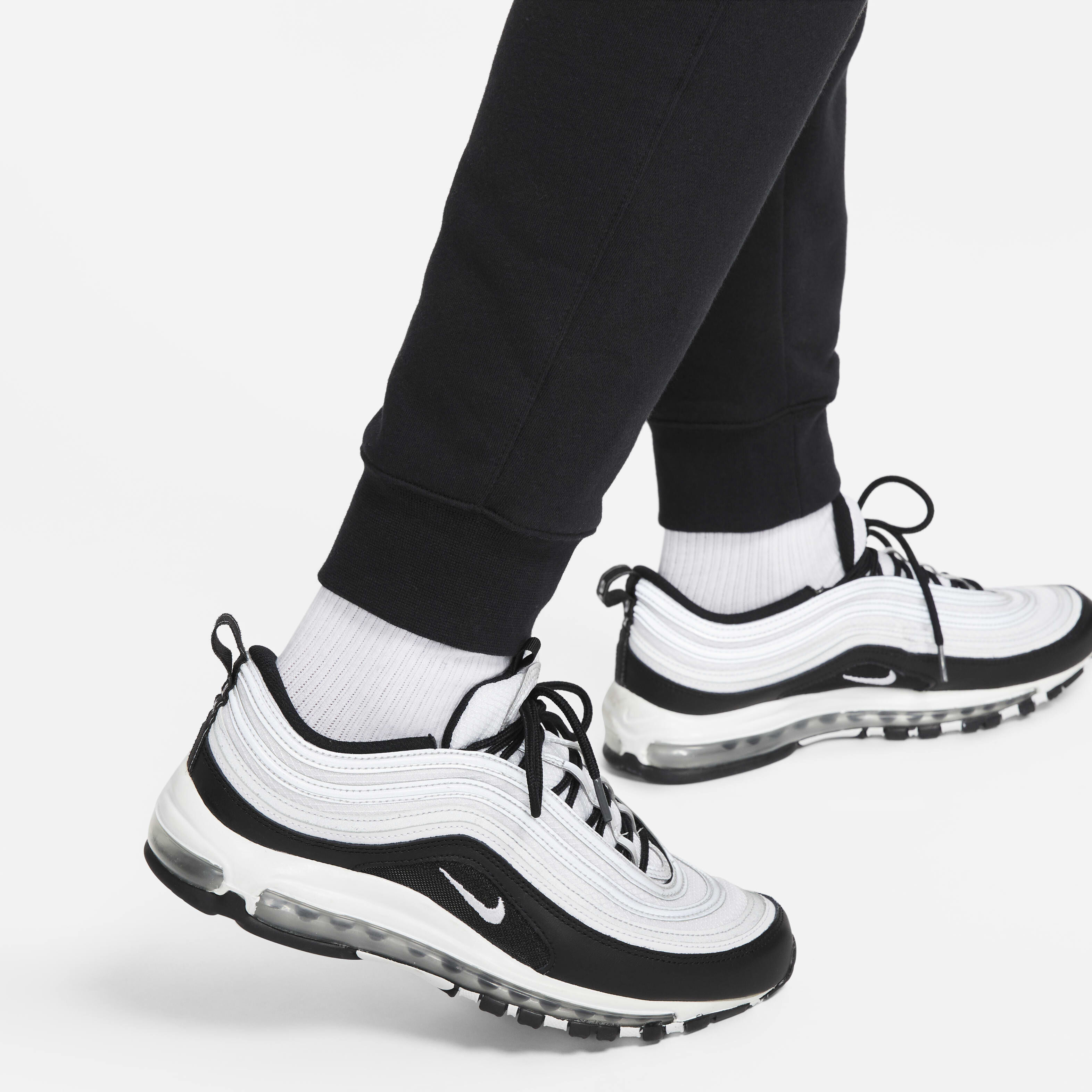 Mens nike club joggers black hot sale