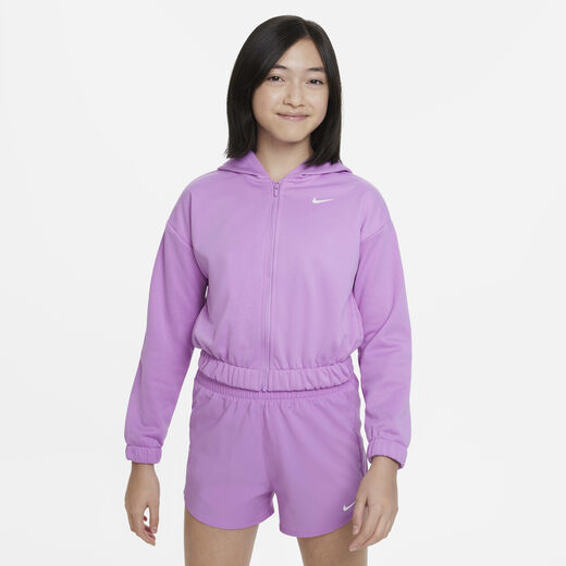 هوديات وسويتشيرتات-نايكي, نايكي ثيرما-فت, هودي ترينينج بسحاب كامل للأطفال الكبار (للبنات)