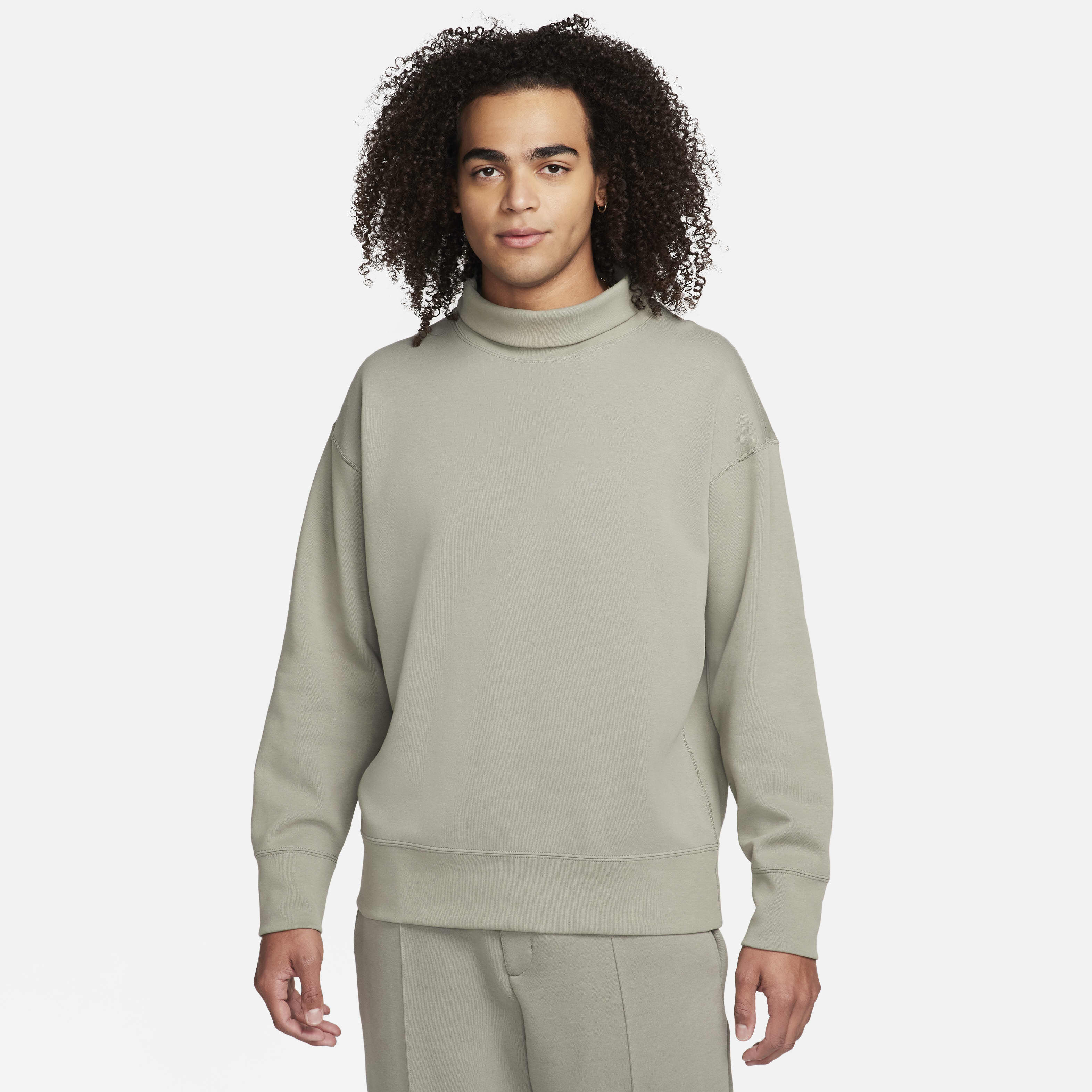 Ae fleece oversized turtleneck sweatshirt outlet