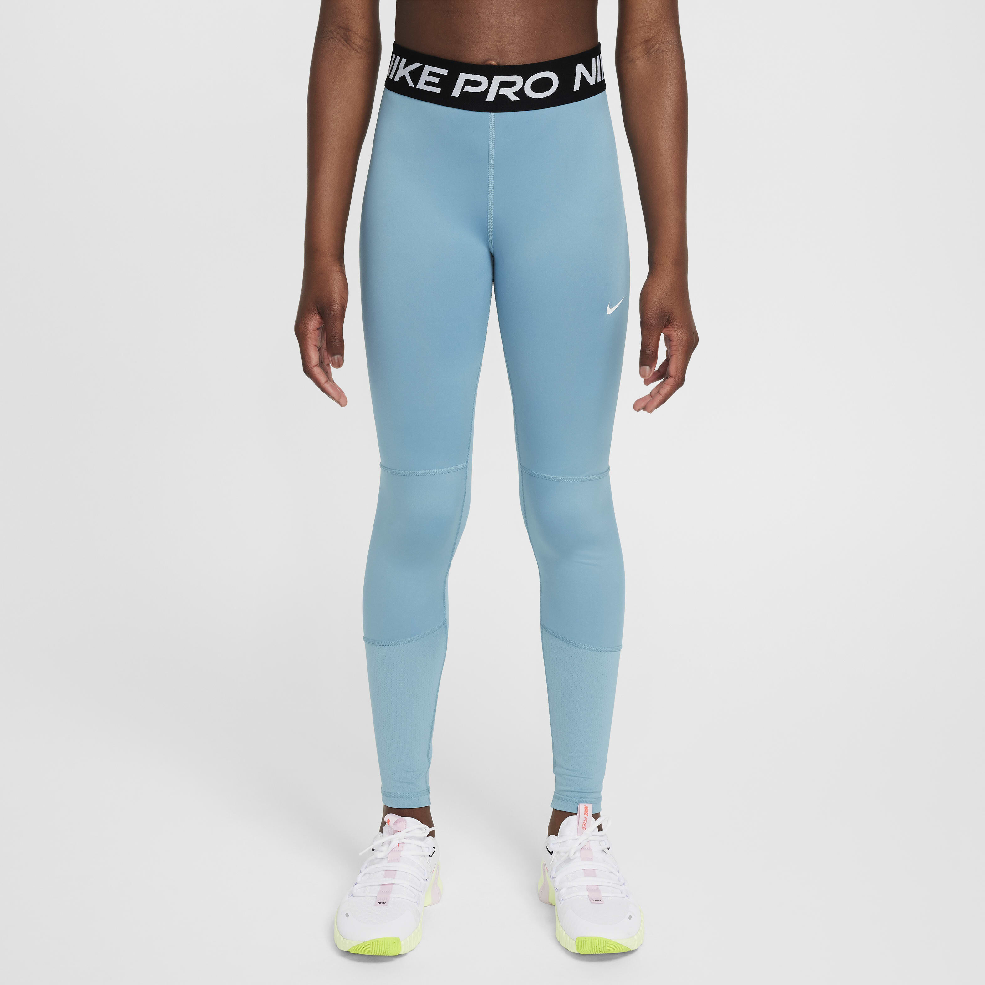 Blue nike pro leggings hotsell