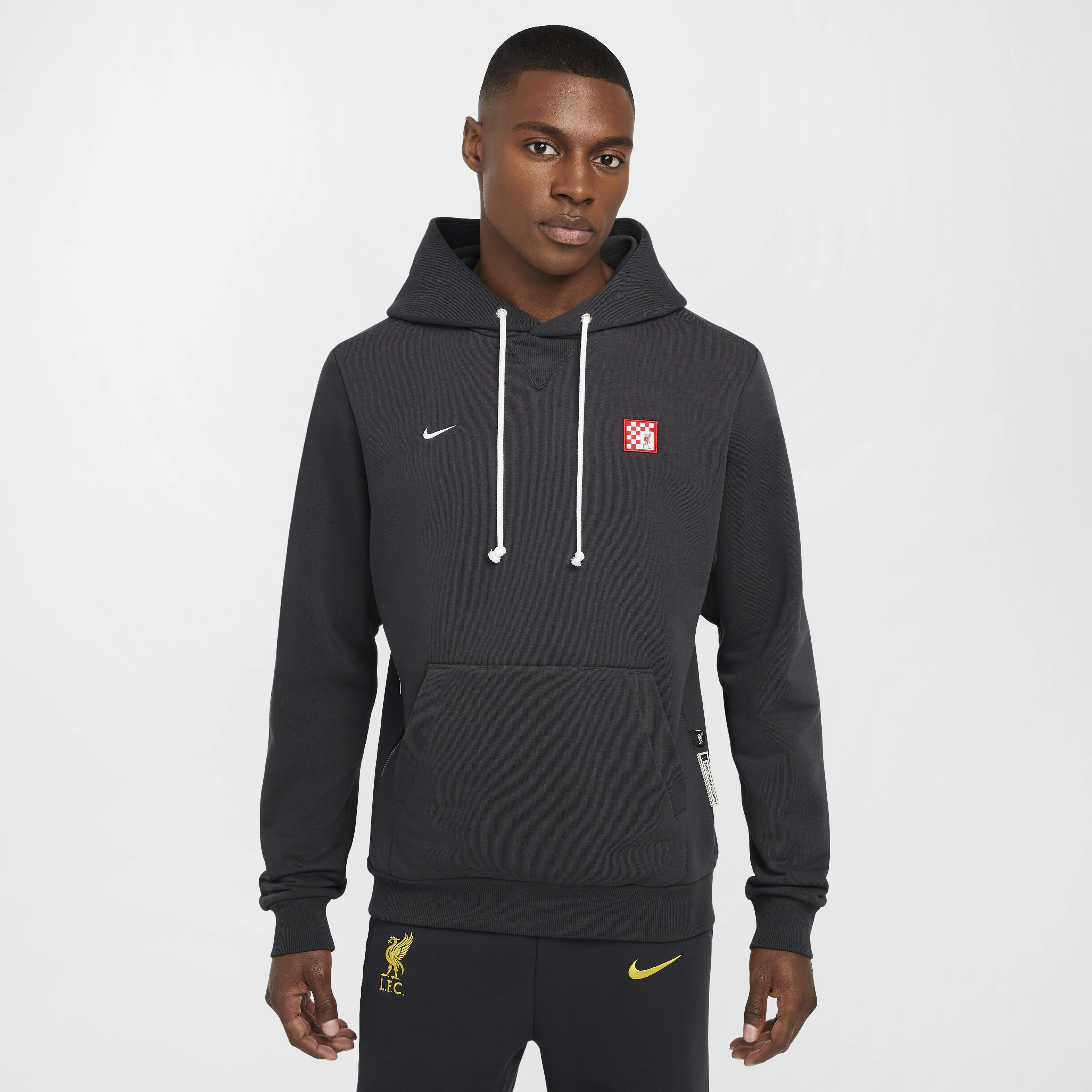 Blue nike swoosh hoodie clearance
