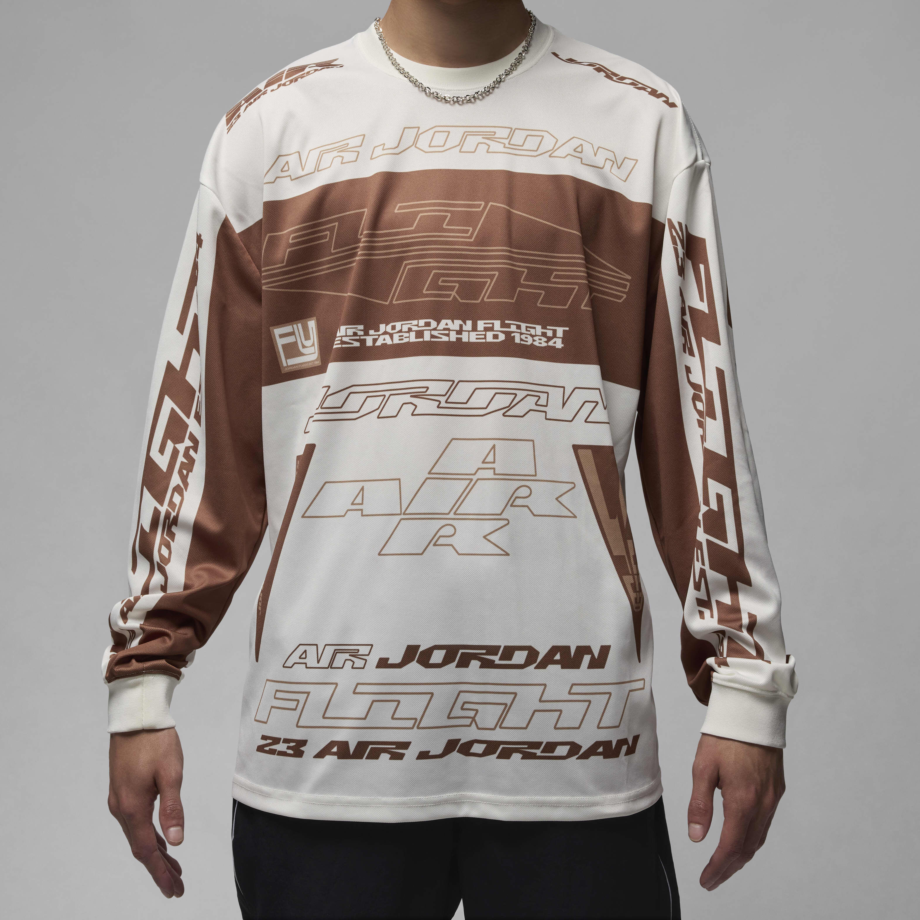 【NIKE】モトスタイル長袖トップスJordan MVP Printed Long Top Buy Jordan MVP Men's Printed Long-Sleeve Top - Sail/Archaeo