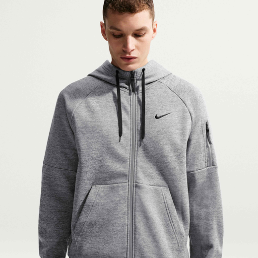 Nike Men - Hoodies & Sweatshirts-Nike, Nike Therma, Men's Therma-FIT Full-Zip Fitness Top
