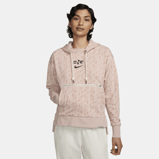 Nike air womens half zip hoodie pink sales