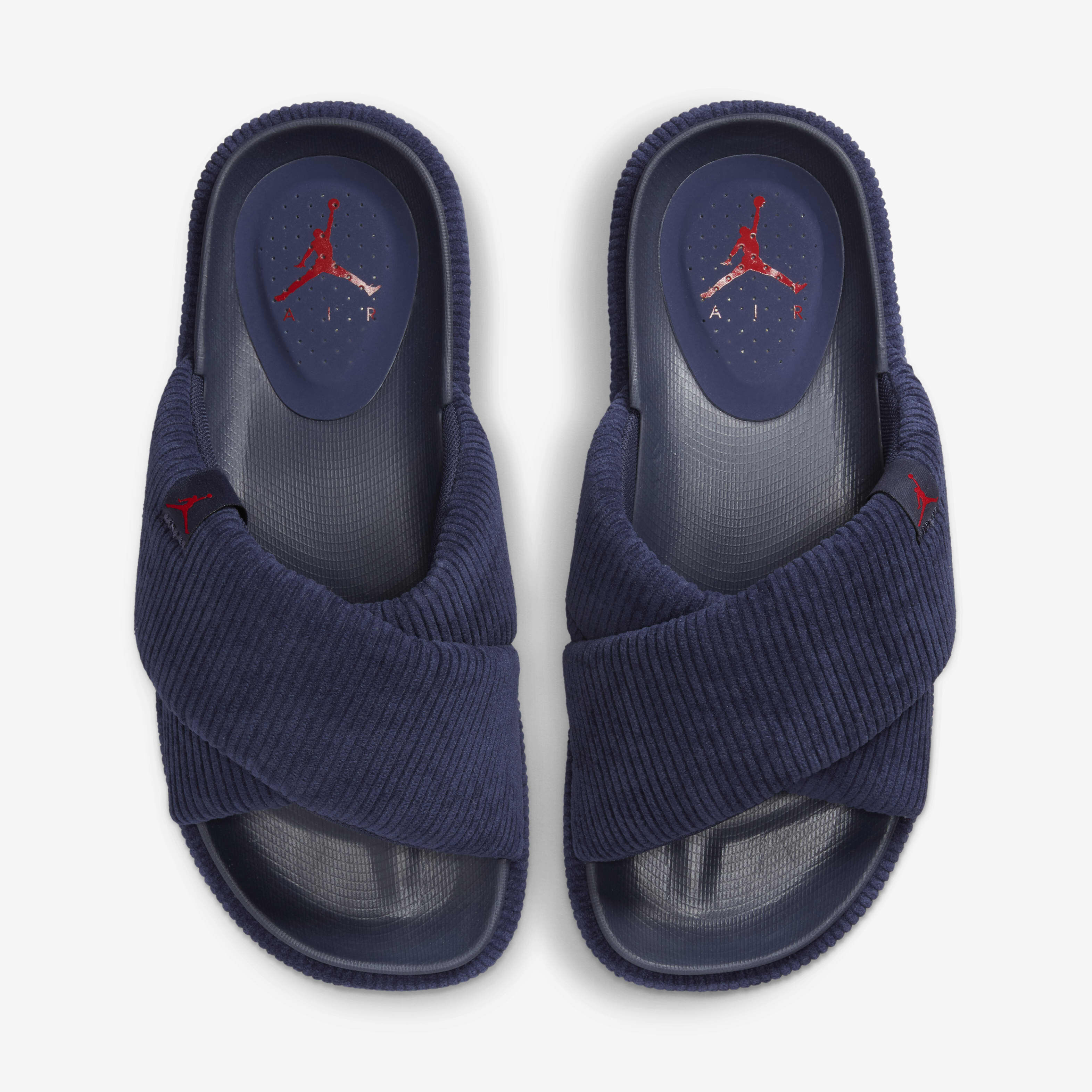 Navy blue jordan slides deals