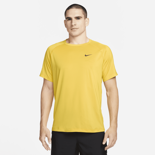 Buy Nike Women's Yoga Luxe T-Shirt Yellow in Dubai, UAE -SSS