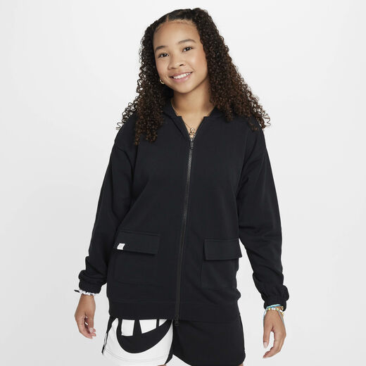 Hoodies & Sweatshirts-Nike, Nike Sportswear, Girls' Dri-FIT Oversized Fleece Hoodie Hoodies & Sweatshirts-Nike, Nike Sportswear, Girls' Dri-FIT Oversized Fleece Hoodie