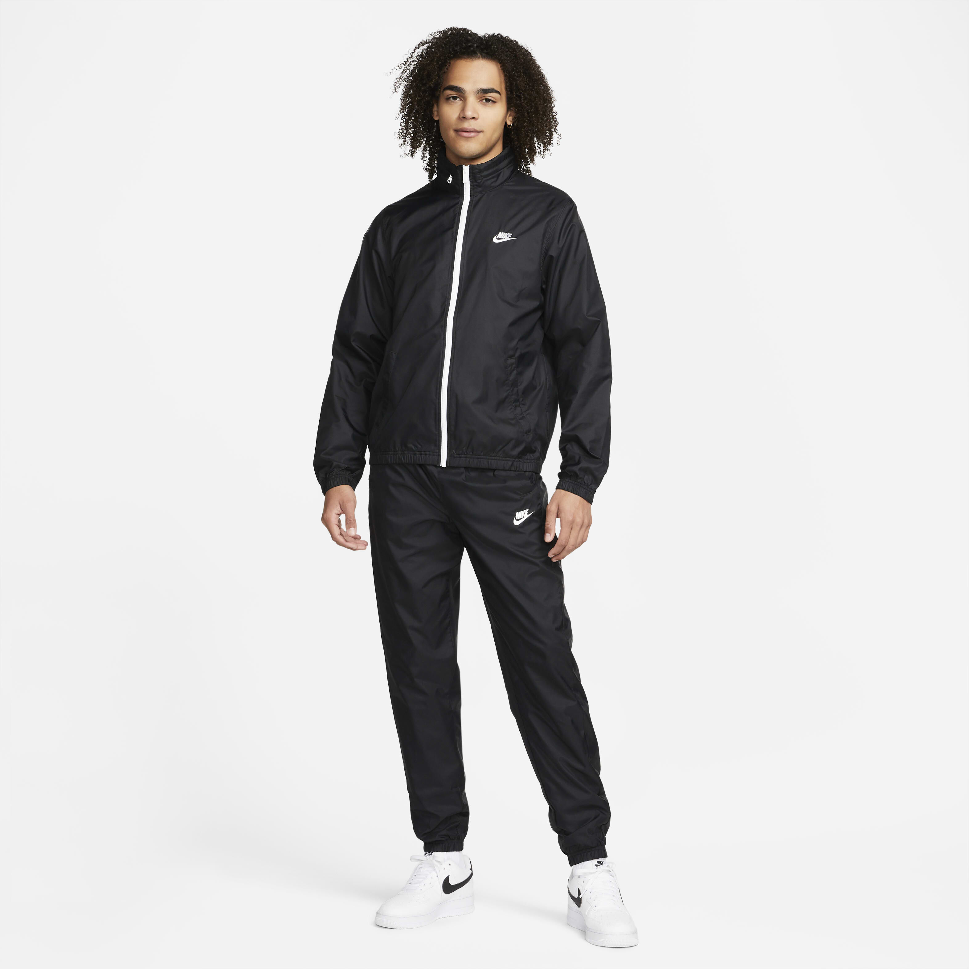 Nike grey woven tracksuit top